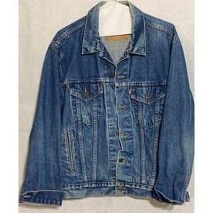 Vintage Levi's Jacket Denim Jean 40 70506-0216. Rare 9/11 Patch Weeping Eagle